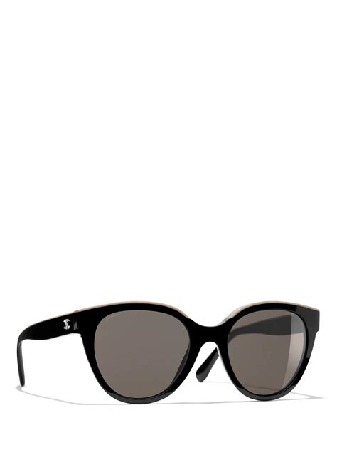 chanel sonnenbrille schwarz beige|chanel unisex sunglasses.